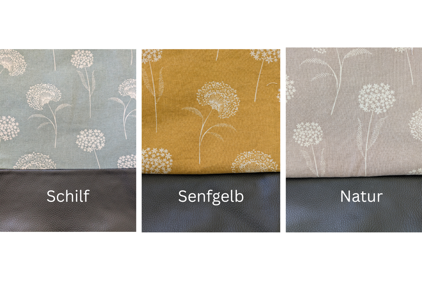 Großer Shopper mit Pusteblumenmotiv in verschiedenen Farben Größe L